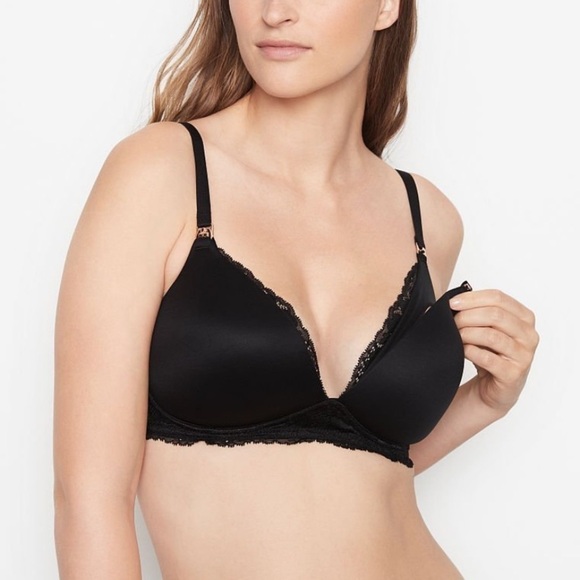 VICTORIAS SECRET Lace Wing Wireless Nursing Bra - Picture 3 of 8